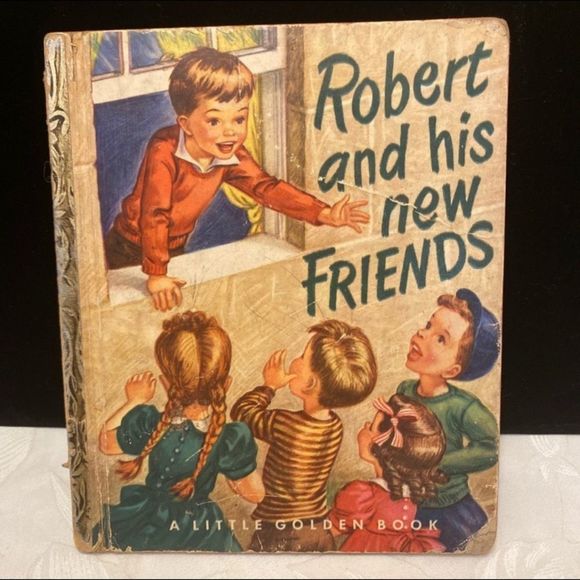 Vintage Little Golden ‘Robert And His New Friends’ First Edition - Picture 1 of 7
